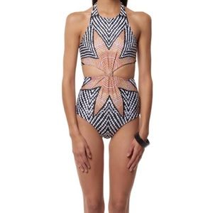 NWT Mara Hoffman Starbasket Cutout One-Piece